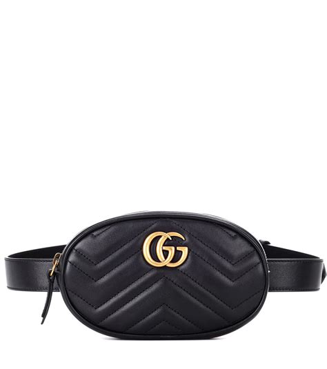 gucci belt shoulder bag|gucci black leather belt bag.